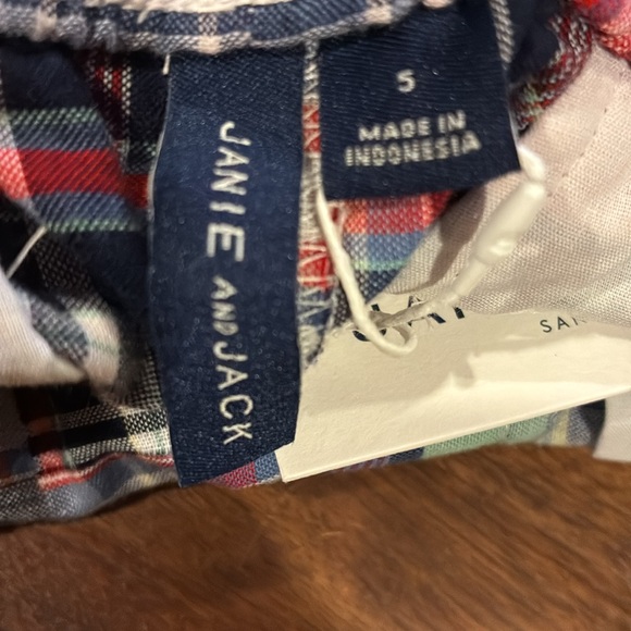 NWT- Janie and Jack Madras Shorts - Picture 4 of 4